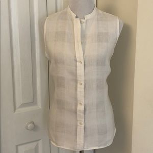 Banana Republic Sleeveless Linen Top
